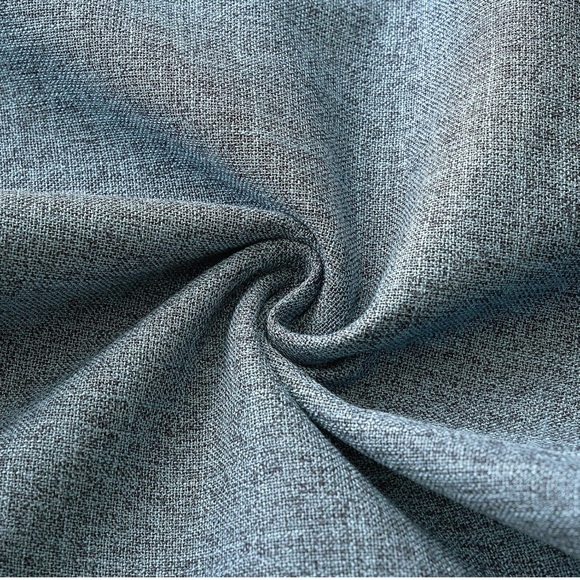 Pack of 2 Decorative Linen Burlap Pillow Covers Solid Throw 18x18 Dusty Blue. - Picture 5 of 9